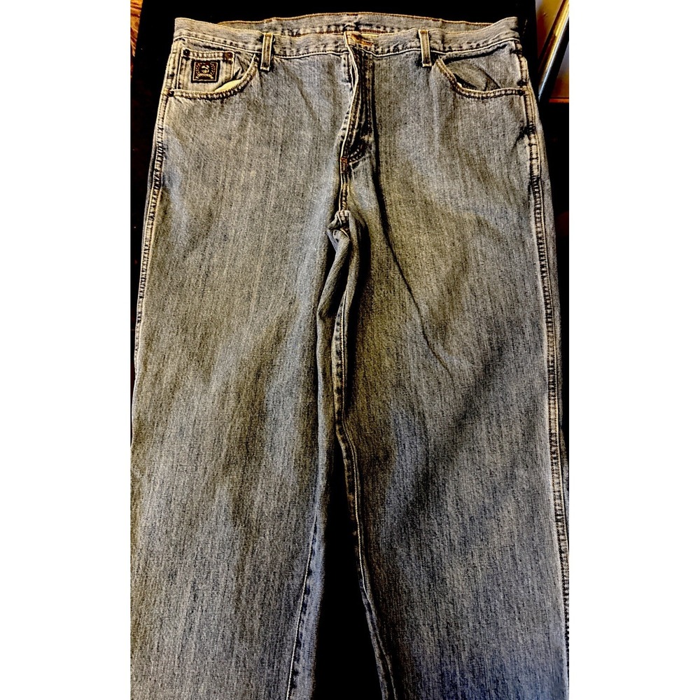 Cinch Jeans Mens 40 Blue Denim Straight Brown Label Western Outdoor Rodeo Cowboy